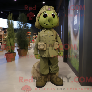 Olive Soldier mascot...