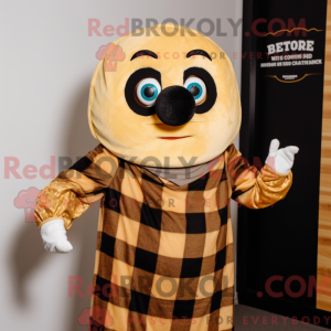 Gold Bagels maskot kostume...