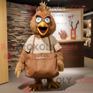 Brown Hens mascottekostuum...