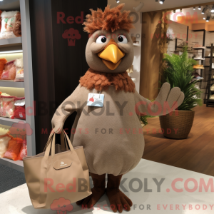 Brune høner maskot kostyme...