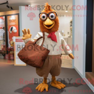 Brune høner maskot kostyme...