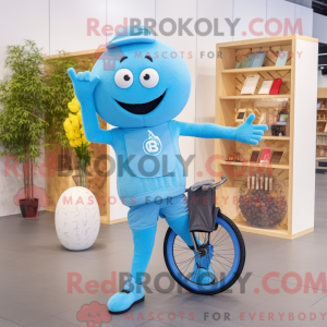 Sky Blue Unicyclist...