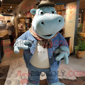 Nijlpaard mascotte kostuum...
