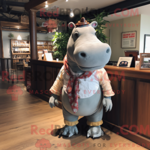 Nijlpaard mascotte kostuum...