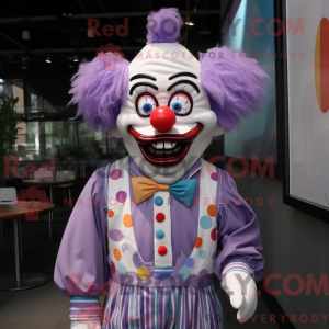 Lavender Clown mascot...