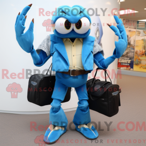 Blue Crab maskot kostume...