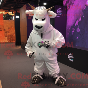 White Bull-mascottekostuum...