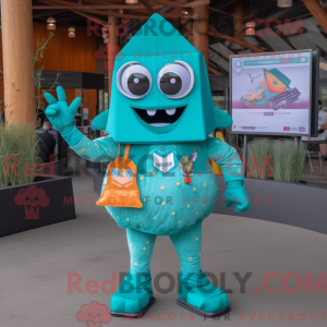 Teal Nachos Maskottchen...