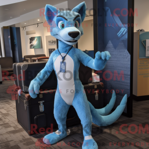 Blue Thylacosmilus mascot...
