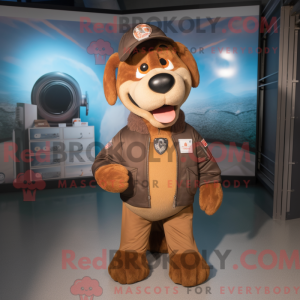 Brown Dog mascot costume...