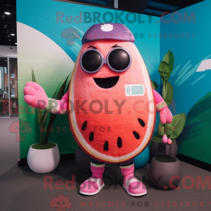 Rosa melon maskotkostyme...