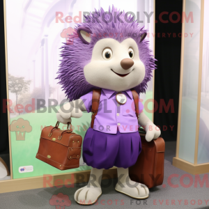 Purple Hedgehog mascot...