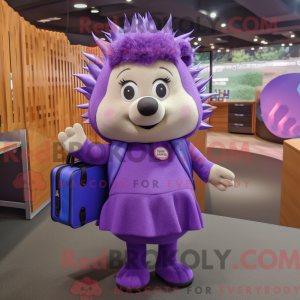 Lilla Hedgehog maskot...