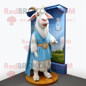 Sky Blue Boer Goat maskot...