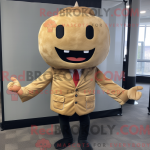Maskotdraktfigure Beige...