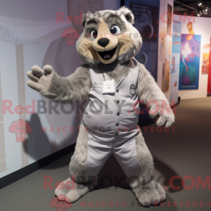 Sølv murmeldyr maskot...