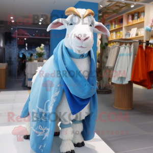 Sky Blue Boer Goat mascotte...