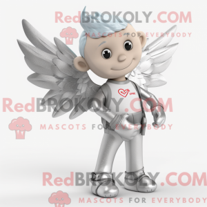 Sølv Cupid maskot drakt...