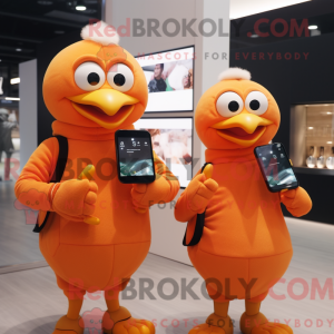 Peach Chicken mascot...