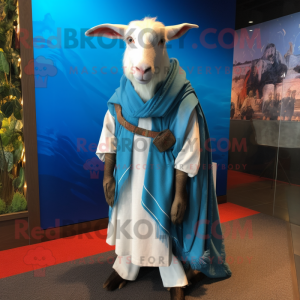 Sky Blue Boer Goat maskot...