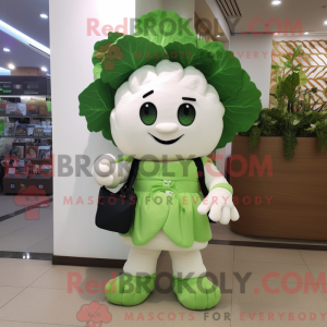 Bloemkool mascottekostuum...