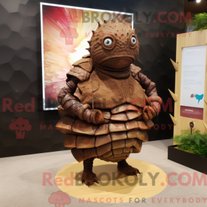 Brun Trilobite maskot...