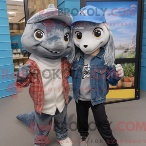 Silver Barracuda mascot...