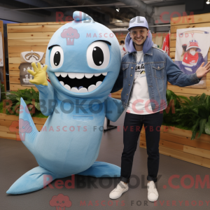 Silver Barracuda mascot...