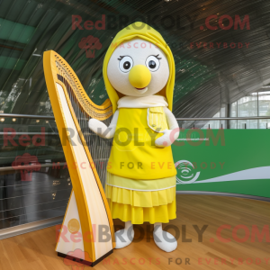 Lemon Yellow Celtic Harp...