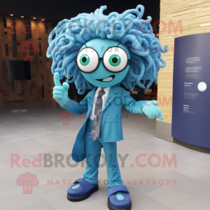 Sky Blue Medusa mascotte...