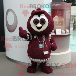 Maroon forlovelsesring...