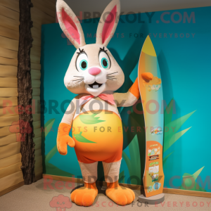 Peach Rabbit mascot costume...