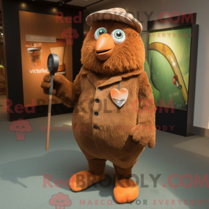 Rust Kiwi mascottekostuum...