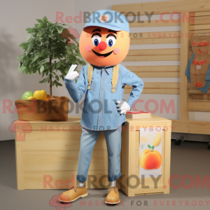 Peach Plum-maskotdraktfigur...