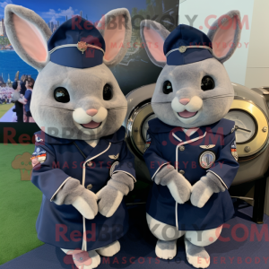 Navy Chinchilla mascot...