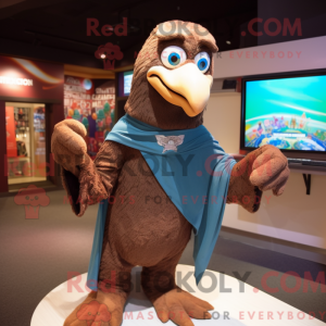 Brown Bald Eagle mascot...