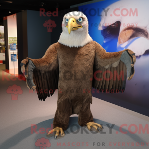 Brown Bald Eagle mascot...