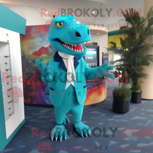 Disfraz de mascota T Rex...