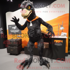 Black Deinonychus mascot...