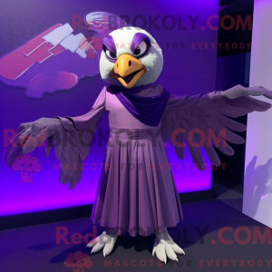 Purple Falcon mascot...