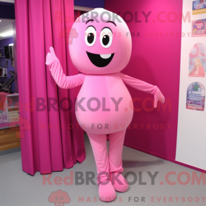 Roze Roze mascottekostuum...