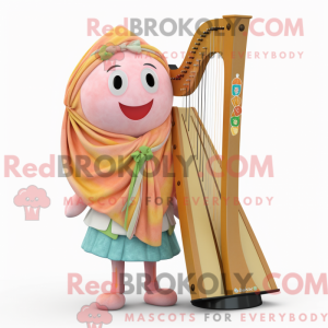 Peach Celtic Harp máscara...