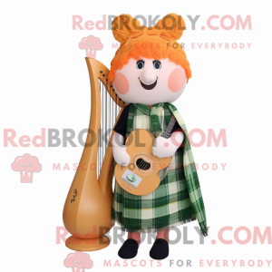Peach Celtic Harp máscara...