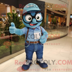 Blue Wrist Watch maskot...