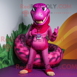 Magenta Anaconda maskot...