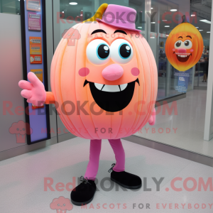 Pink Pumpkin mascot costume...