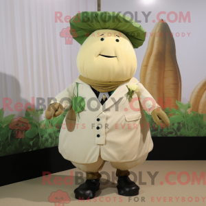 Cream nepe maskot drakt...