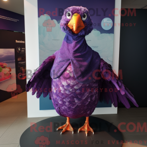 Purple Guinea Fowl mascot...