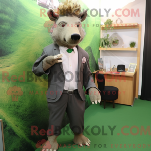 Olive Wild Boar mascot...