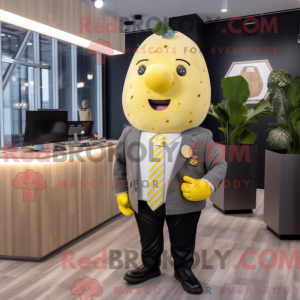 Citrongul kartoffel maskot...